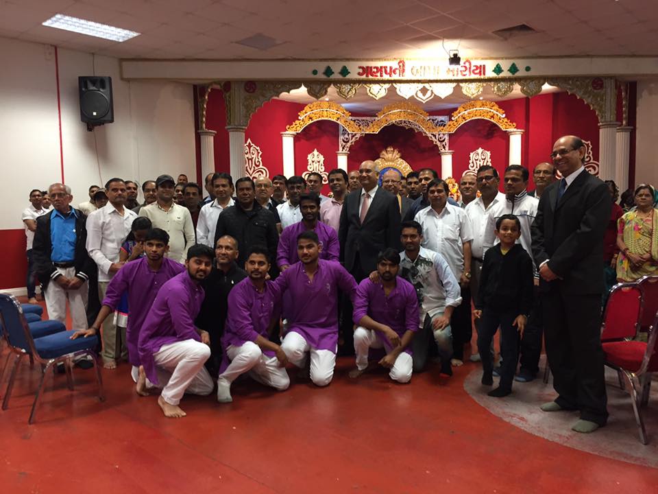 Festival celebration with community members